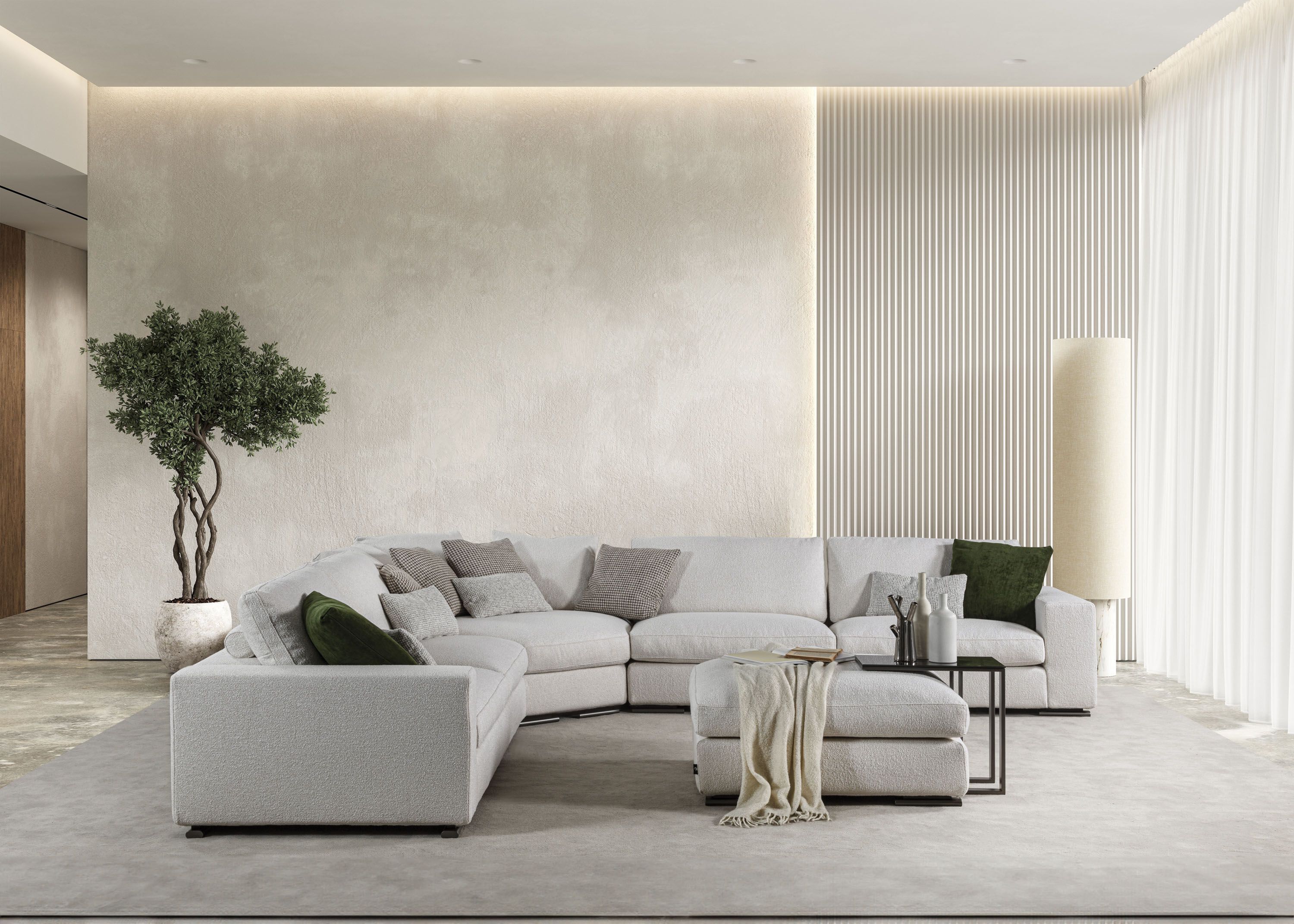 Угловой съемный диван из ткани GRUPPO FOX день Фокса ARCH-00015647 - Вид №2