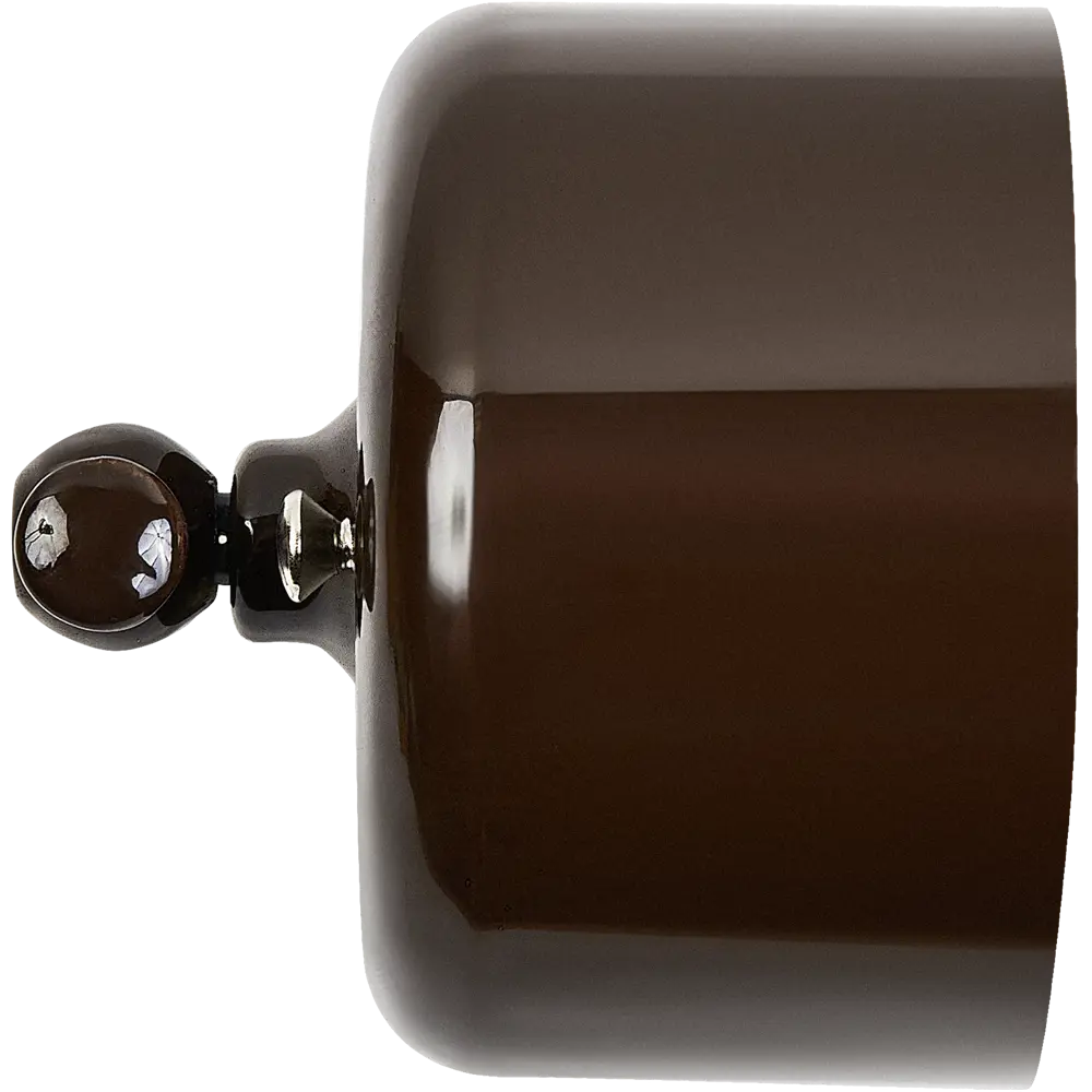 Выключатель накладной Electraline 1 клавиша цвет керамика цвет коричневый Ришелье STLM-2174496 - Вид №3