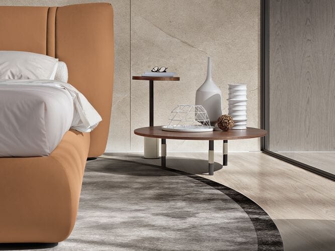 Двуспальная кровать из ткани с мягким изголовьем Max Divani Ember ARCH-00145732 - Вид №6