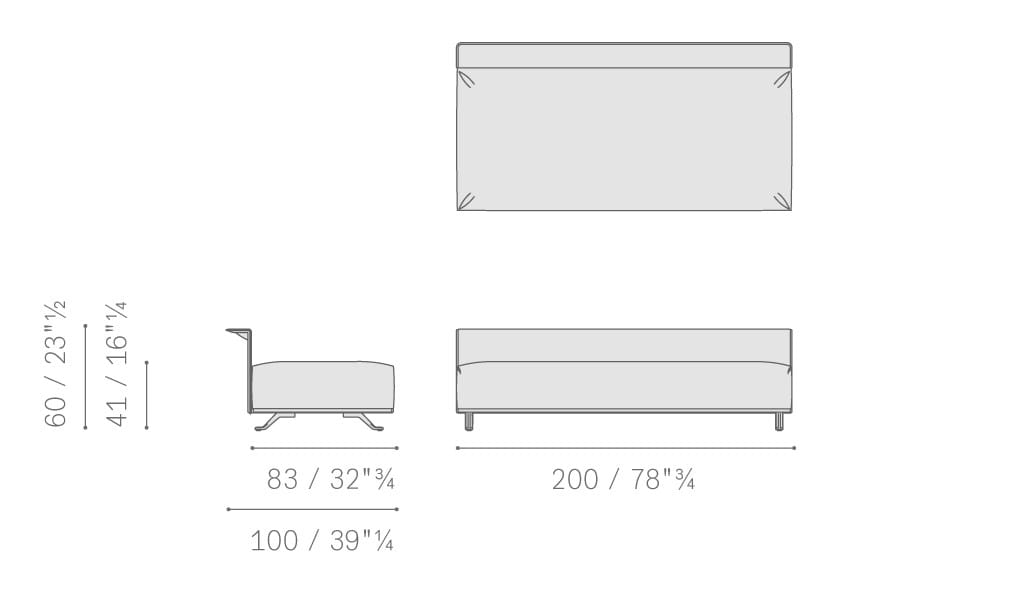 Ткань съемный садовый диван Poltrona Frau Boundless Living Outdoor Collections ARCH-00134649 - Вид №34