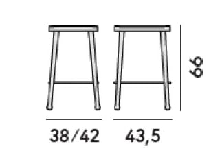 Высокий стул из ясеня с мягким сиденьем Billiani Frisée ARCH-00006067 - Вид №1