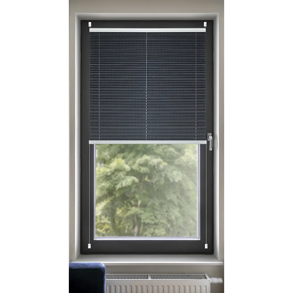 Штора плиссе 52x170 см жаккард графитовая Santreyd STLM-2131144 - Вид №4