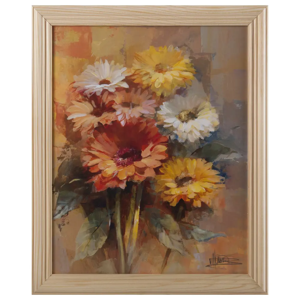 Постер в раме 20х25 см «Герберы» Santreyd STLM-2043203