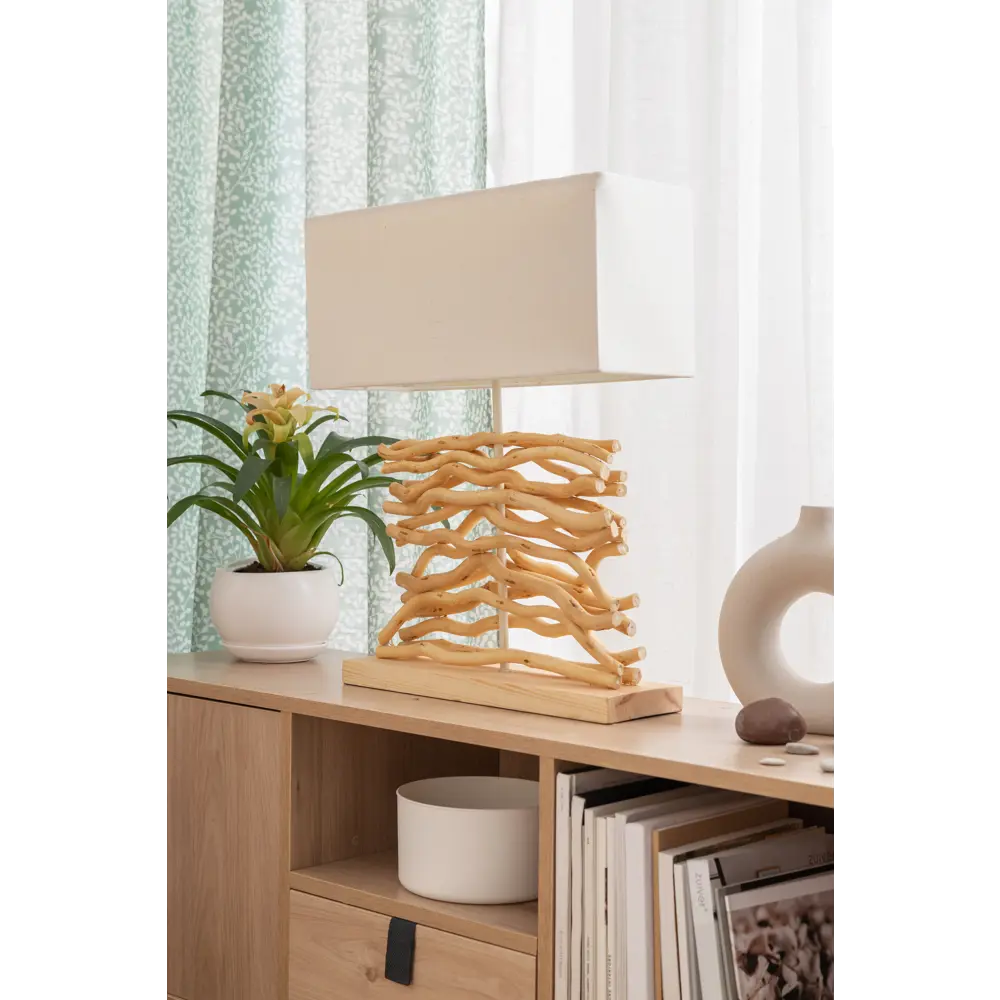 Настольная лампа декоративная Globo «Сосна» 21647, 1хЕ27х60 Вт STLM-2141375 - Вид №4