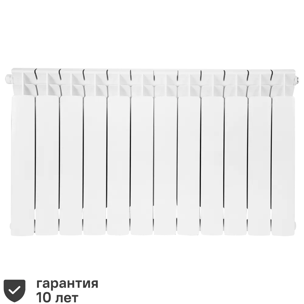 Радиатор секционный Rifar Base RB50012НПЛ 500/100 12 секций нижнее левое подключение биметалл белый В500 STLM-2040982