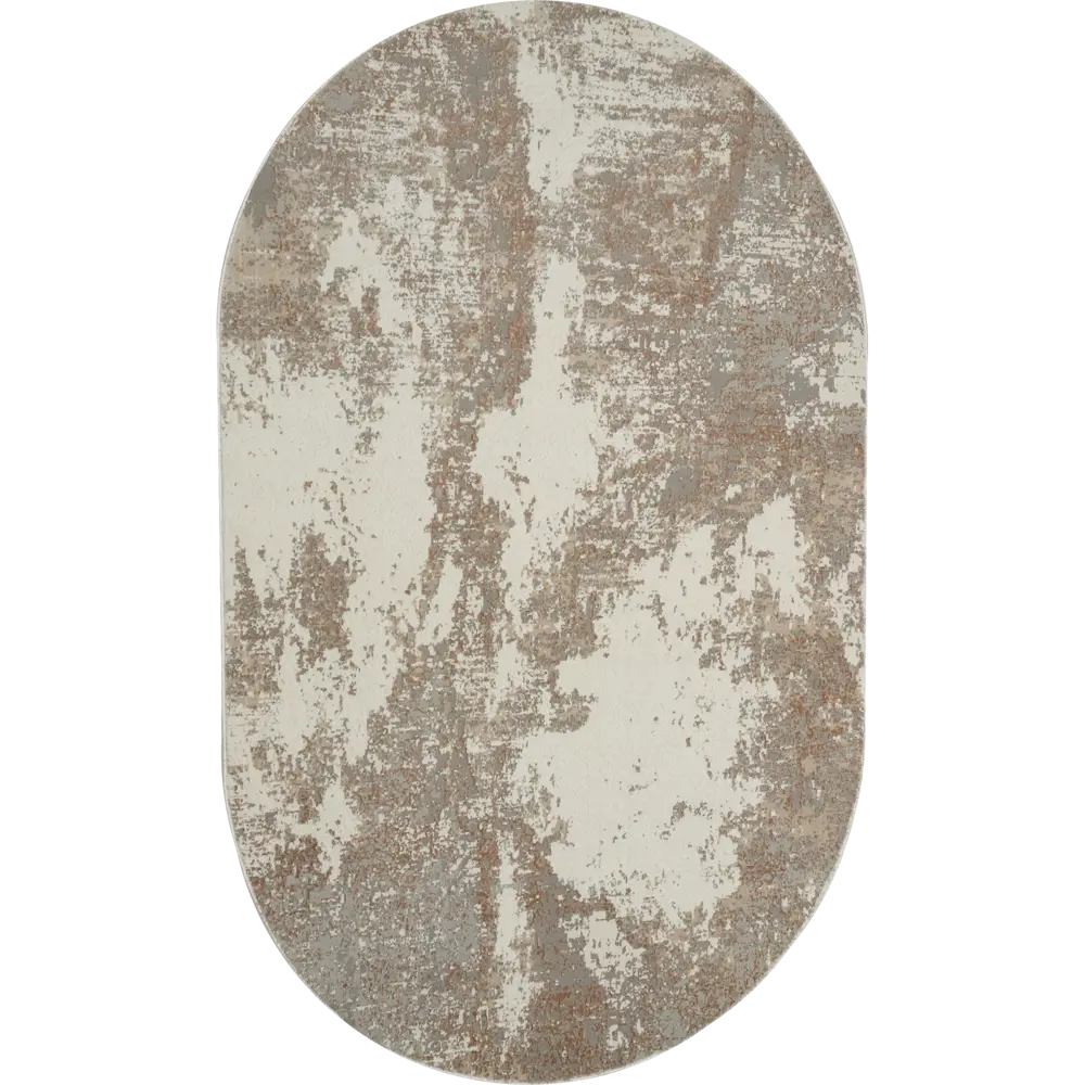 Santreyd Luxury Oval — серый ковер для современного интерьера 160×230 см 89353791 STLM-1030236 - Вид №1