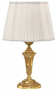 Possoni Illuminazione Настольная лампа из французского золота с абажуром Boris 098/lp