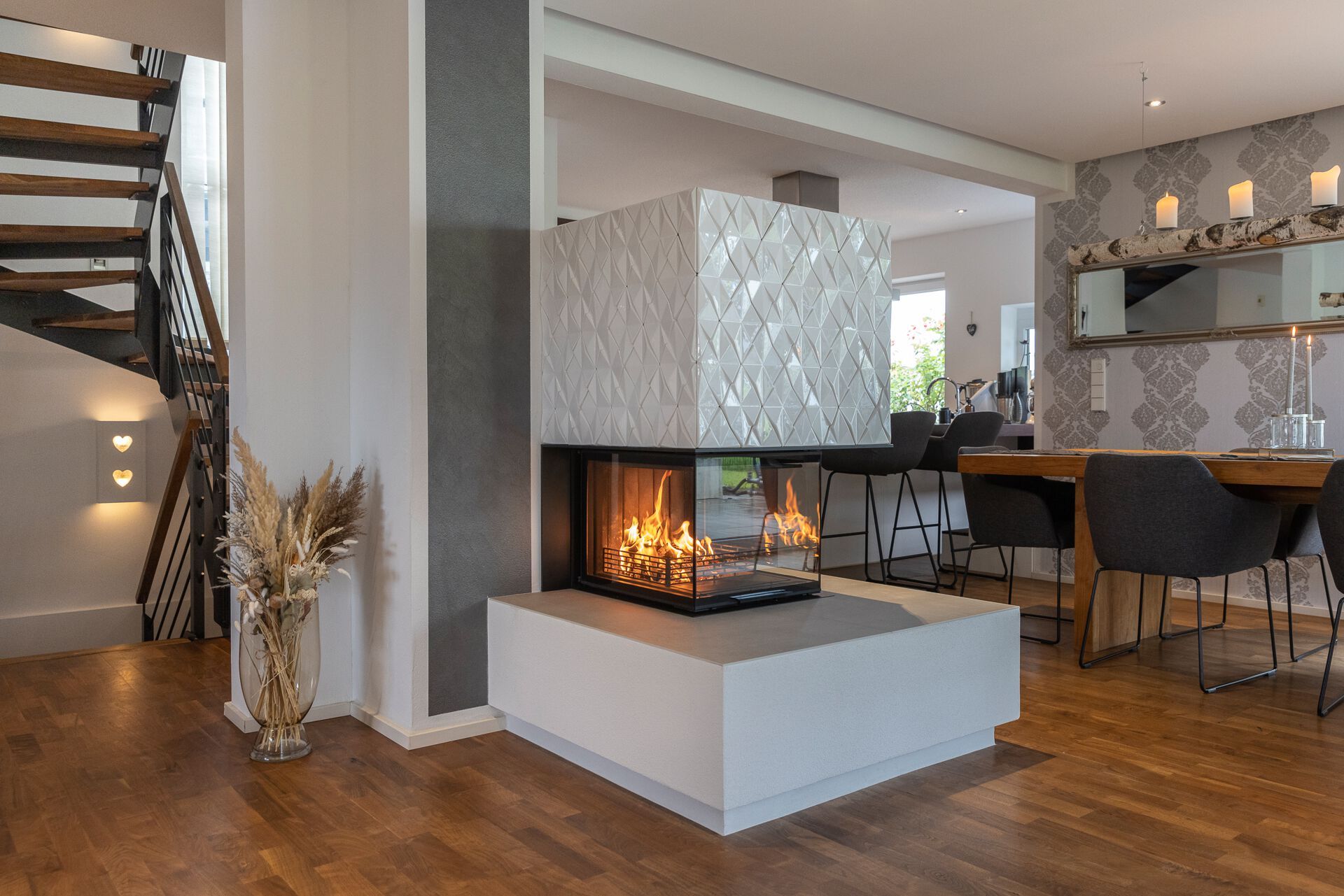 Стальной дровяной камин с тройным фасадом RÜEGG RIII ARCH-00001709 - Вид №2