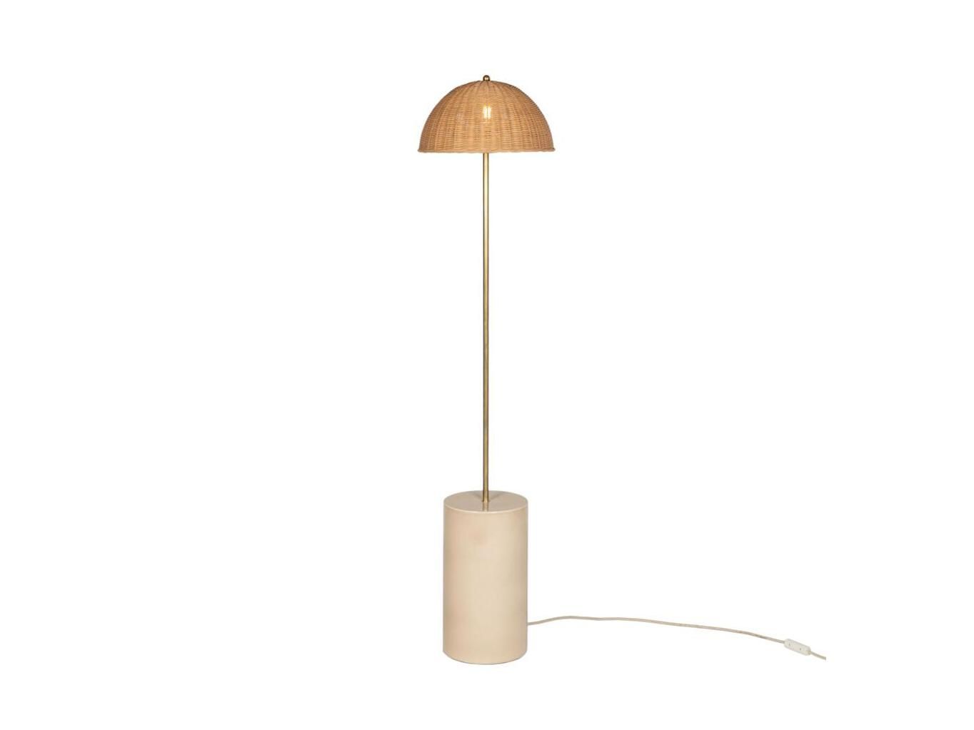 Керамическая и ротанговая светодиодная напольная лампа Vincent sheppard Arvin ARCH-00038329