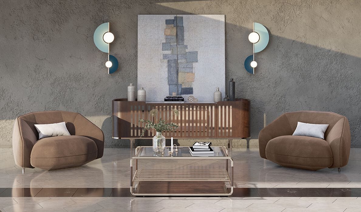 Бархатное кресло с подлокотниками Essential Home Elo ARCH-00059261 - Вид №3