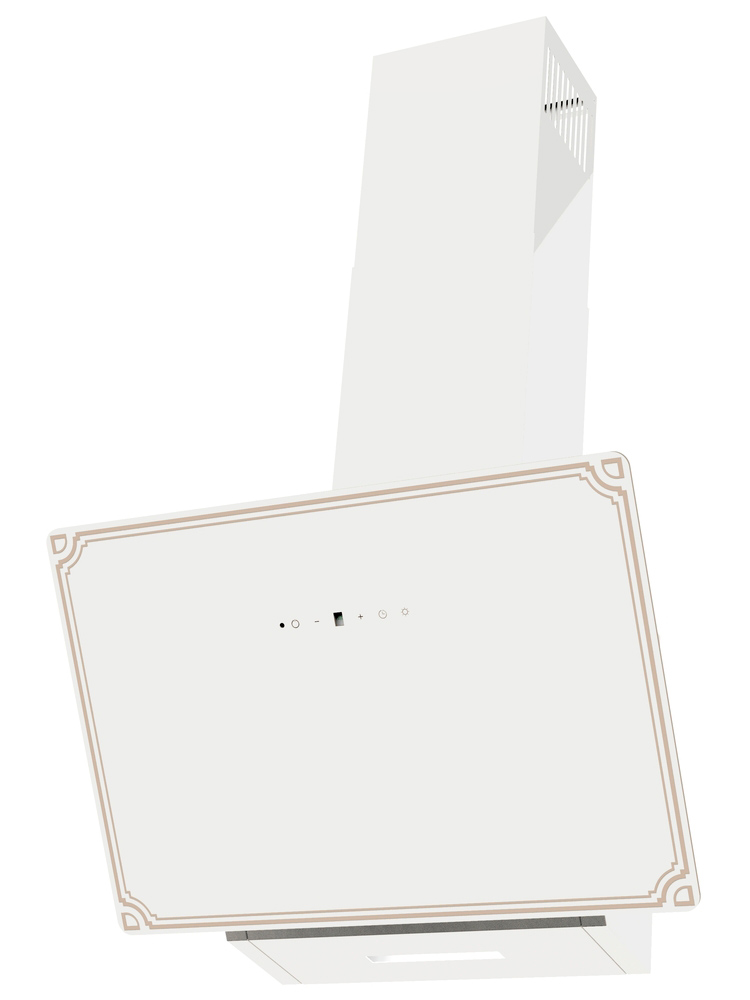 8163692 Вытяжка наклонная Korting KHC 69059 RGW белый/бежевый STDN-0031066