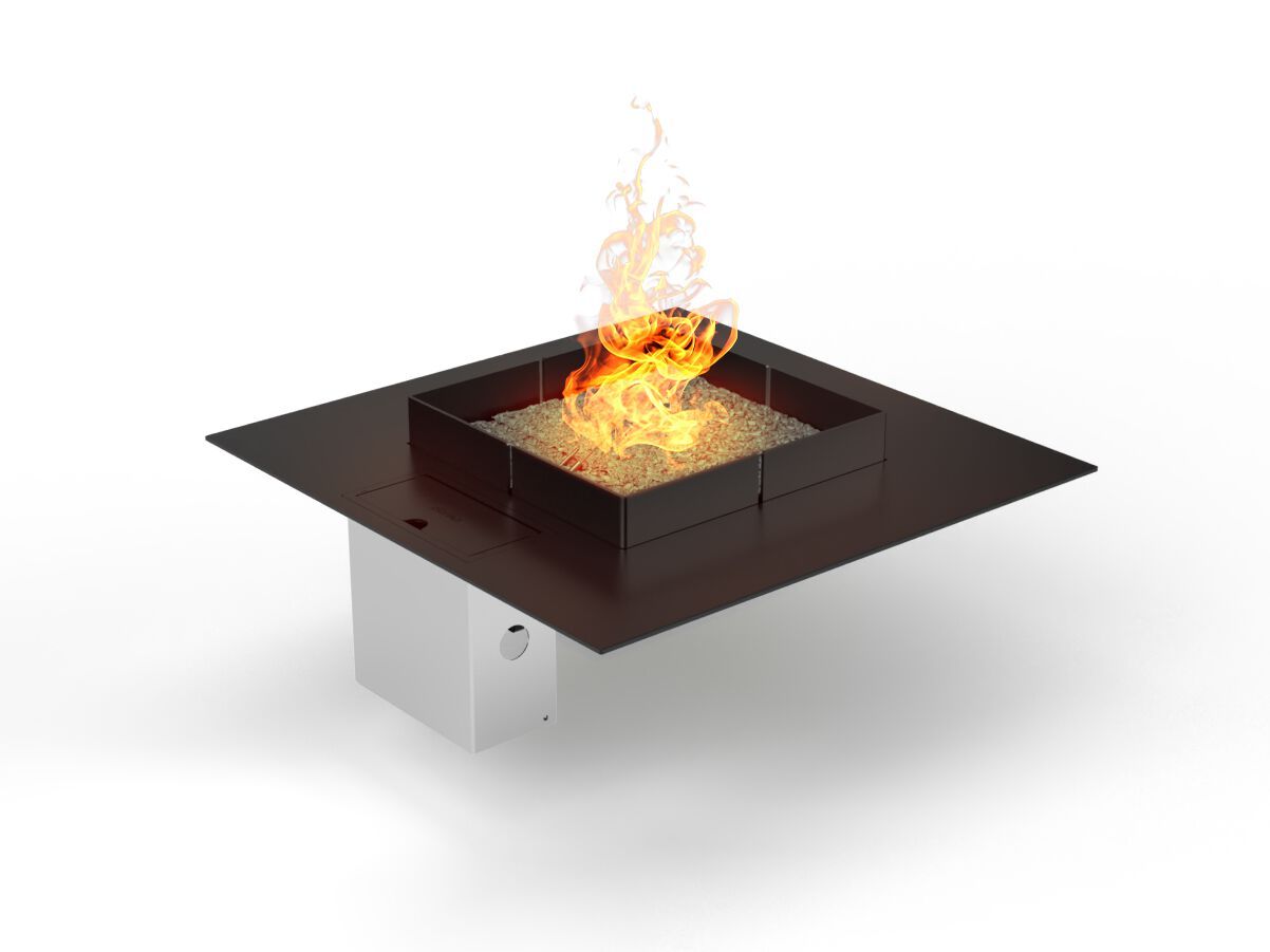 Газовый центральный открытый камин Planika Mico ARCH-00098243