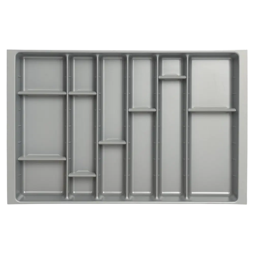 Лоток для столовых приборов Hettich Orga Tray 590IANL470KB800 46.2x7x71.7 см пластик цвет серый 89401301 STLM-2081360  - Вид №1