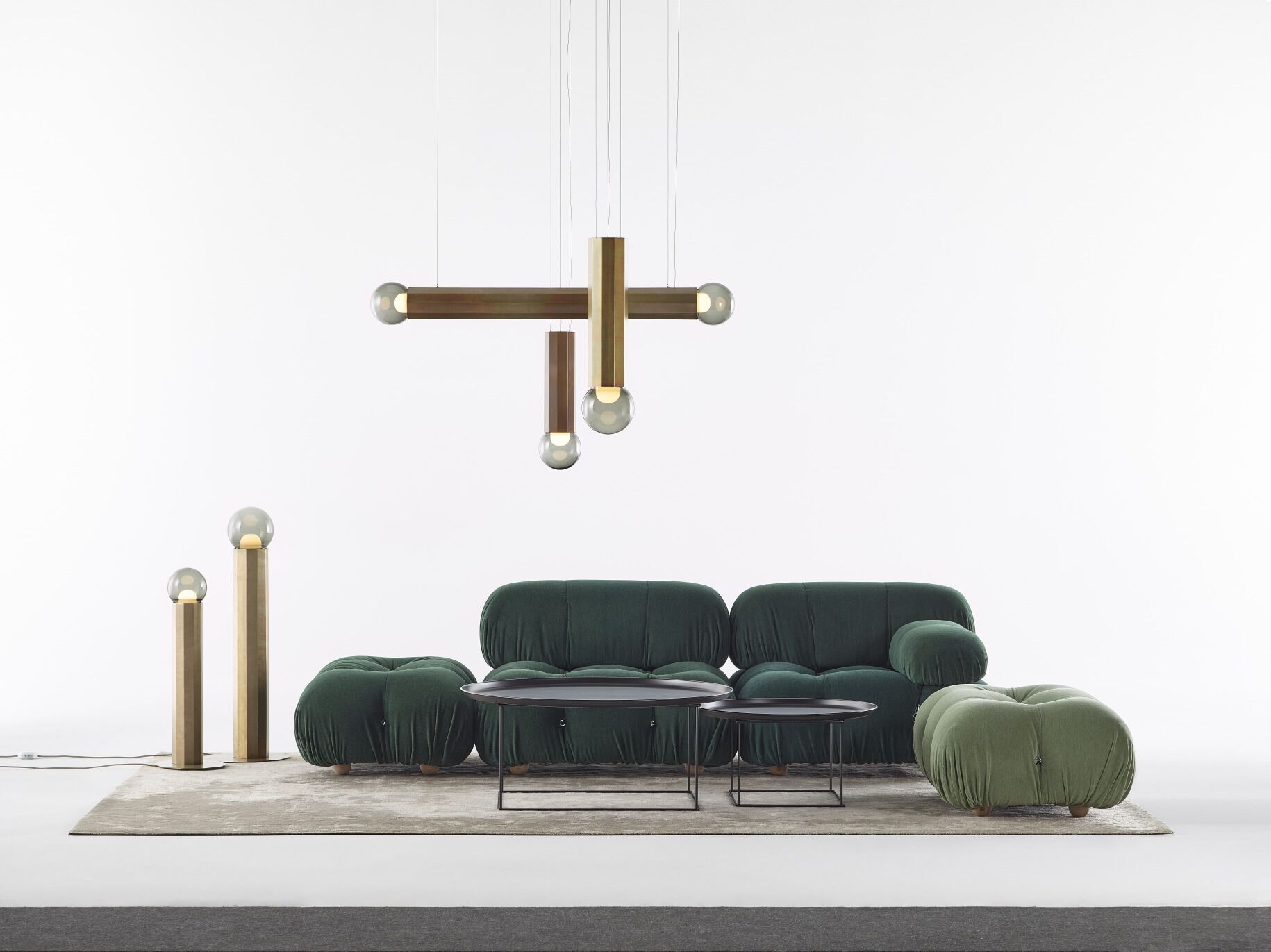 Выдувное стекло и металлический светодиодный подвесной светильник BROKIS Prisma ARCH-00087966 - Вид №3