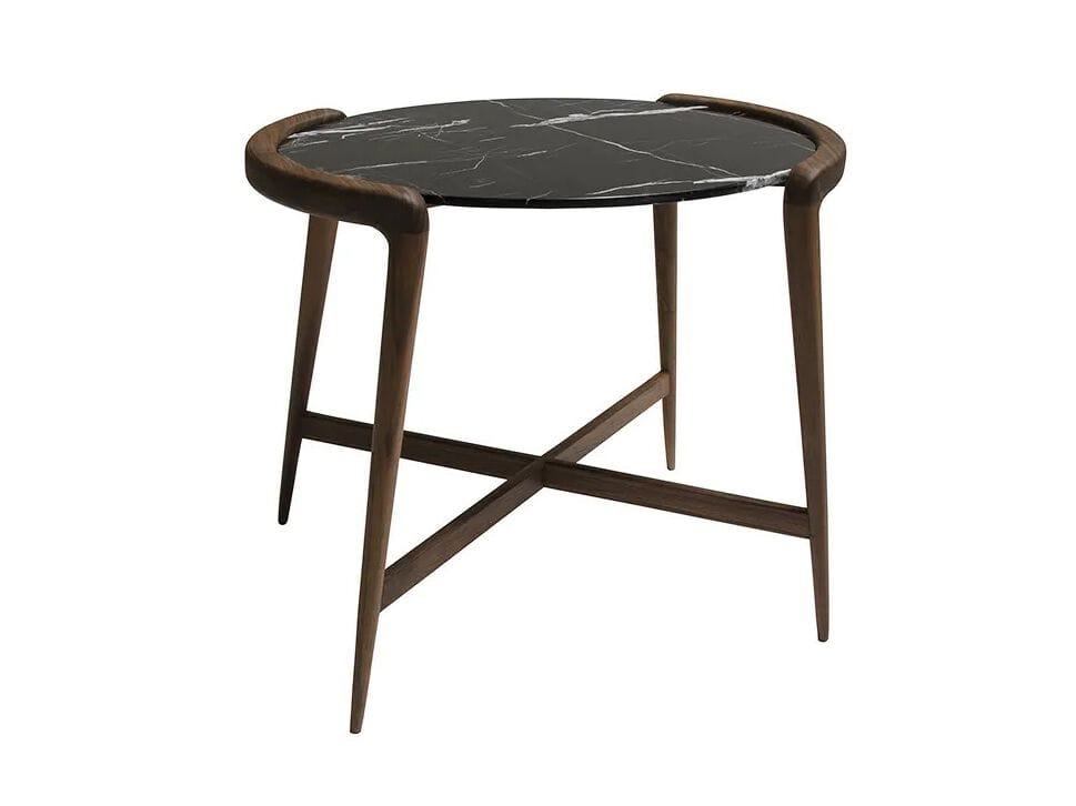 Высокий журнальный столик из грецкого ореха с мраморной столешницей Mobi Versus ARCH-00033913