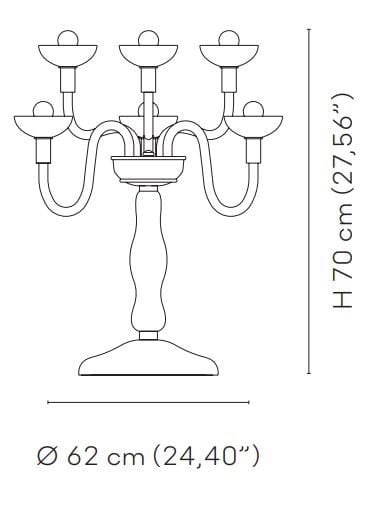Настольная лампа ручной работы из дутого стекла VENINI Carlo Scarpa 99.37 ARCH-00104790 - Вид №1