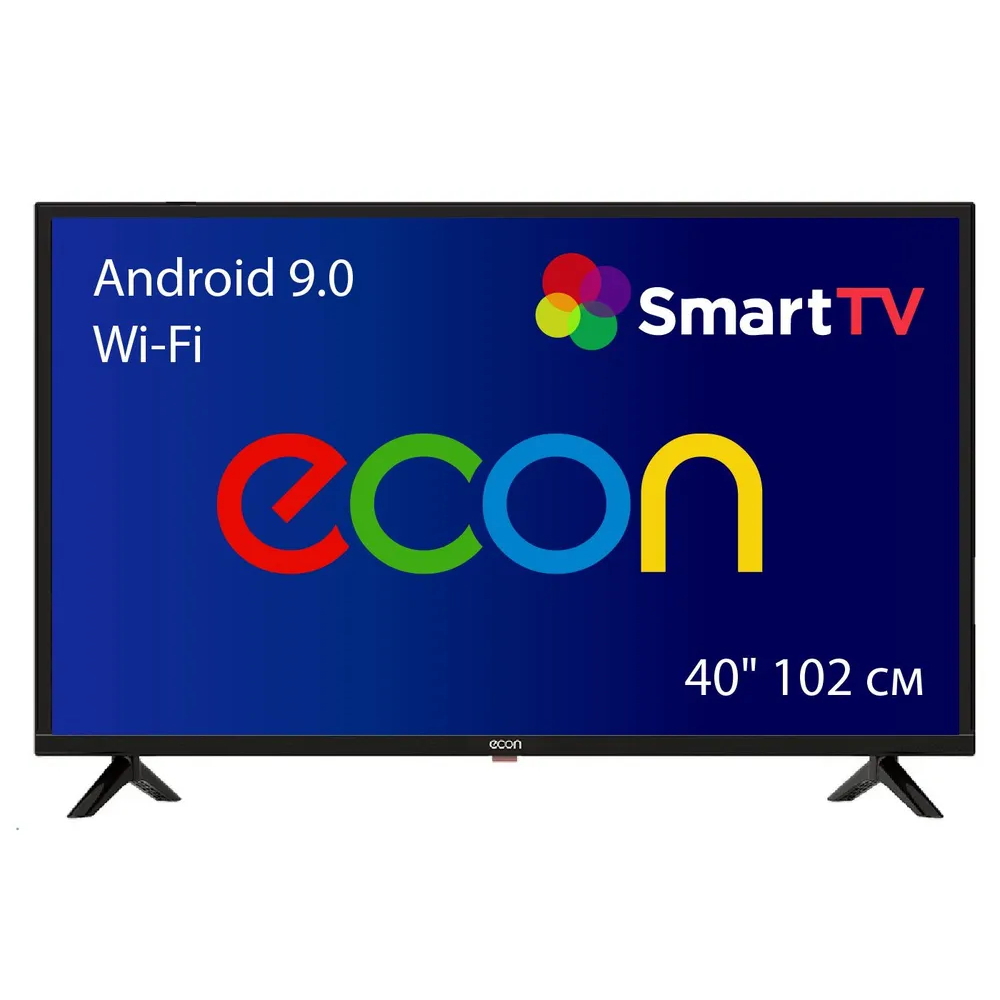 91023926 Телевизор EX-40FS009B LED Smart c Wi-Fi 40" 102 см цвет чёрный карбон STLM-0445618 ECON