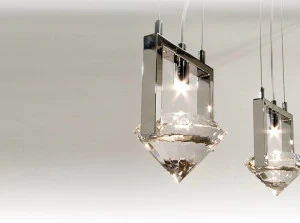 ILFARI Подвесной светильник прямого света из металла с кристаллами Elements of love 10514/10515