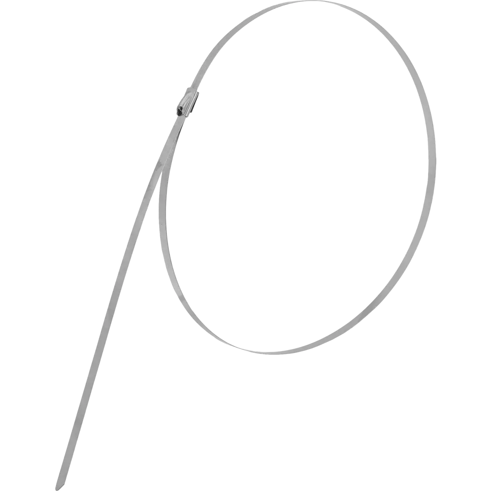 Кабельная стяжка 4.6x800 мм сталь цвет серый 2 шт Santreyd STLM-2009143 - Вид №2