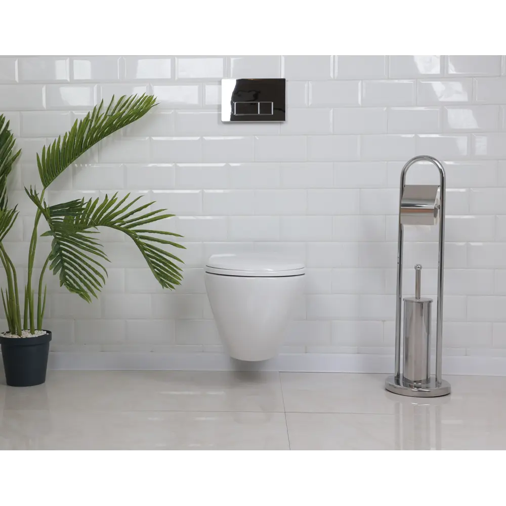 Комплект инсталляция с унитазом Creavit Terra TP325-11CB00E-0000, с микролифтом, клавиша цвет хром STLM-2158332 - Вид №4