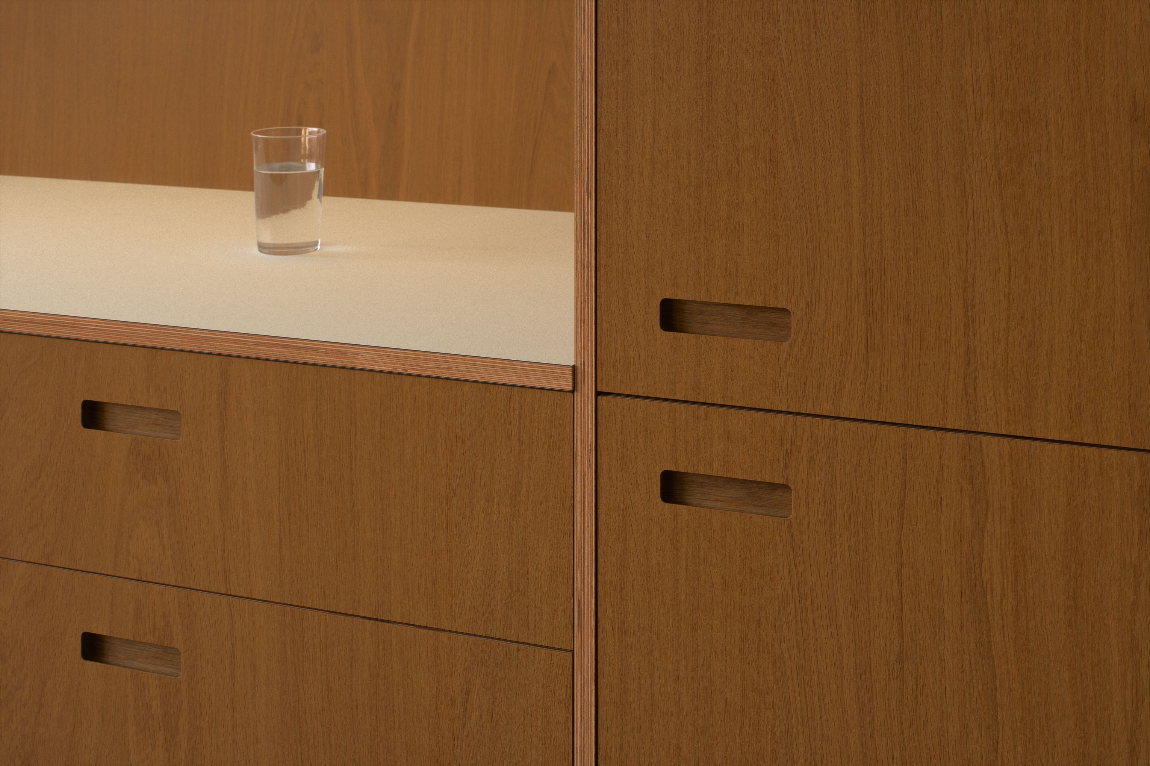 Линейная кухня из шпона с островом Neuvermoebelt SMART LINE KITCHEN SYSTEMS ARCH-00012508 - Вид №2