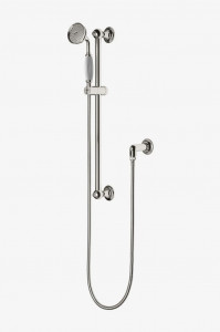 EAHS46 Ручной душ Easton Classic на стойке с белой фарфоровой ручкой Waterworks