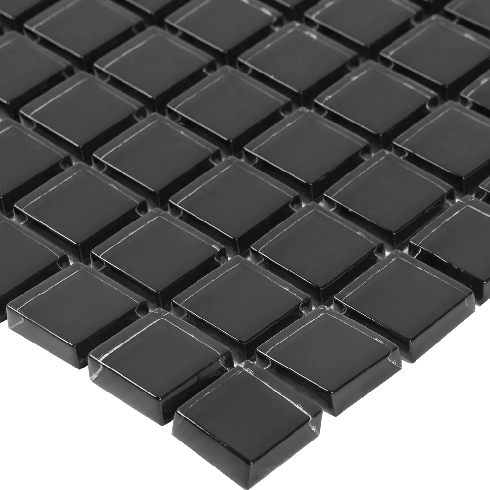 Мозаика стеклянная, черная, 300x300x8 мм Santreyd STLM-2121455 - Вид №1