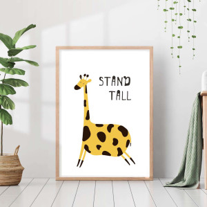 90743315 Постер 28 картин "Животные жираф" 40x50 см, в подарочном тубусе STLM-0364714 Santreyd