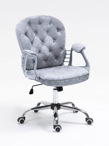 90817475 Офисное кресло Zk1304v/gr велюр цвет серый STLM-0396065 SOKOLTEC