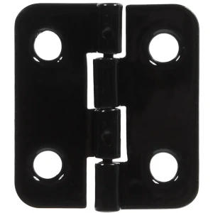 Петля карточная 22х24 мм, цвет чёрный, 2 шт.