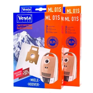 Мешки синтетические для пылесоса Vesta filter Ml01s2 8 штук 4 фильтра