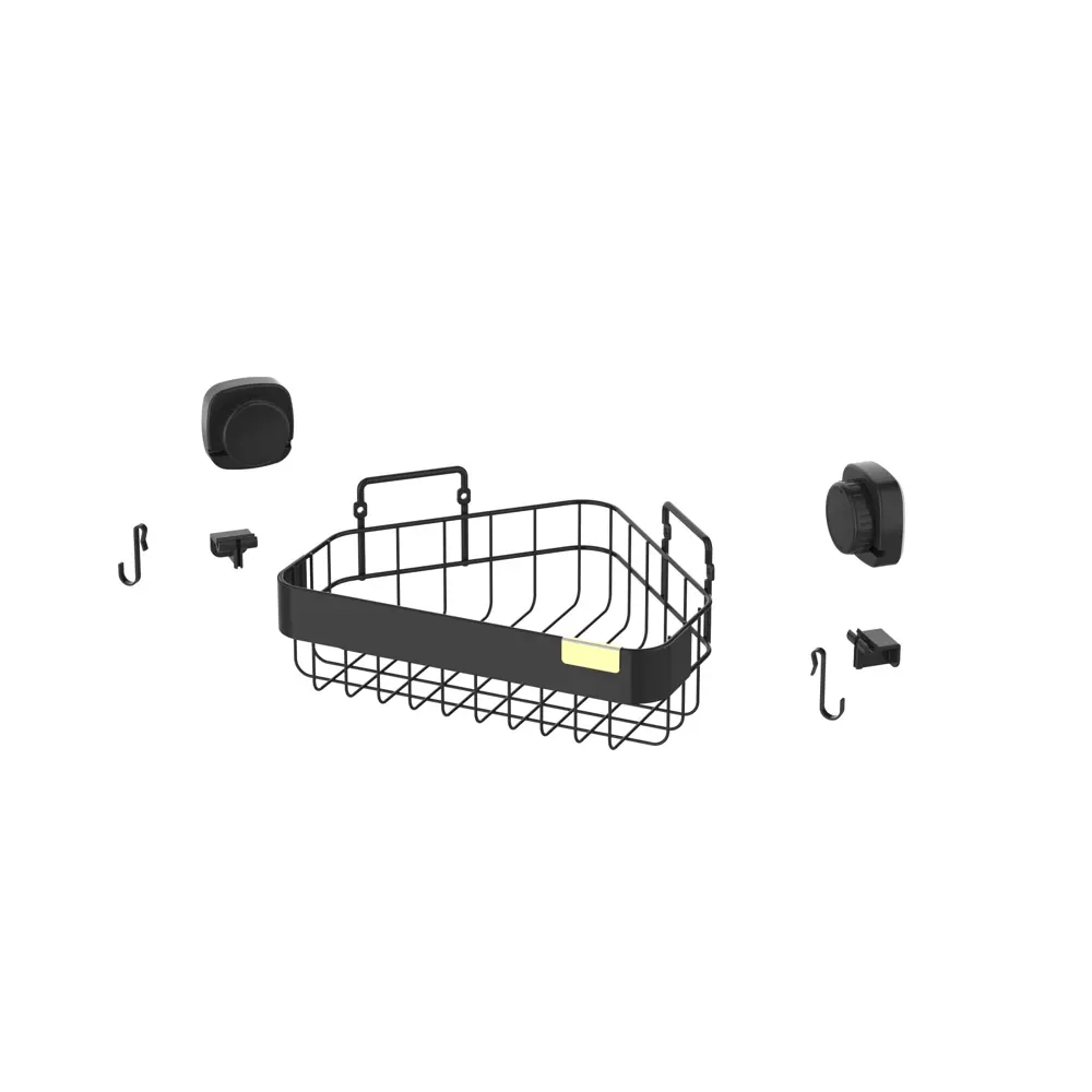 Полка для душа Iddis Soul LM001WC1Bi44 угловая 1 ярус цвет черный STLM-2072395 - Вид №1