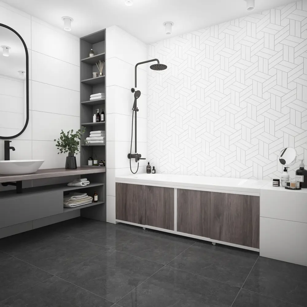 Экран-купе под ванну фронтальный Метакам 169 см цвет венге серый STLM-2042549 - Вид №2