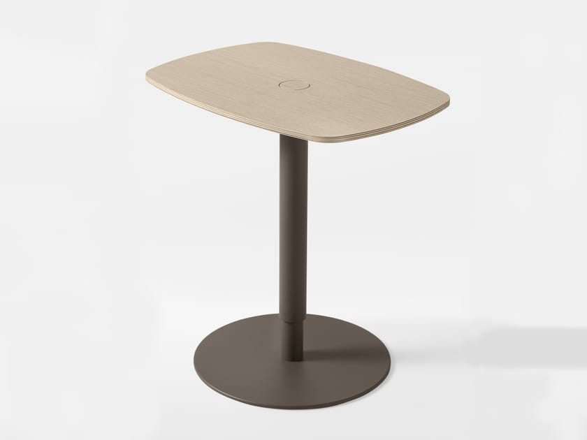 Журнальный столик с регулируемой высотой из стали и дерева Kastel Kobi ARCH-00135390