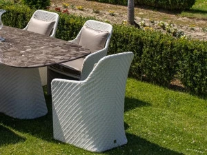Samuele Mazza Outdoor Садовый стул из пластмассы с подлокотниками Kenzia