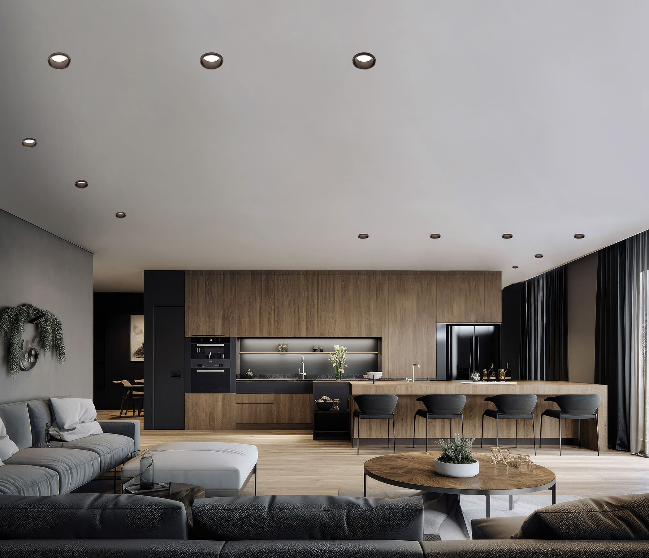 Гипсокартон круглый утопленный прожектор для столешниц Tecnico THESSALY ARCH-00076439 - Вид №15