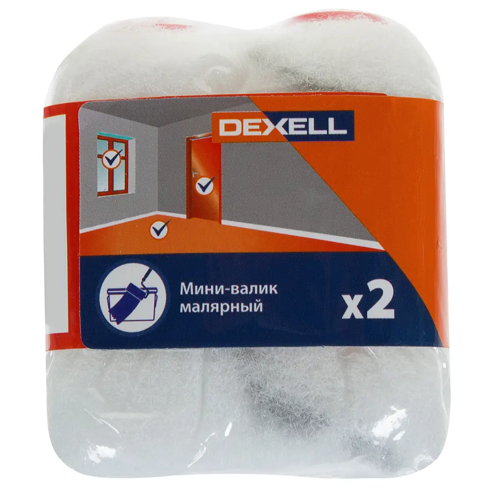 Мини-валик для алкидов Dexter 60 мм 2 шт STLM-2211555 - Вид №2