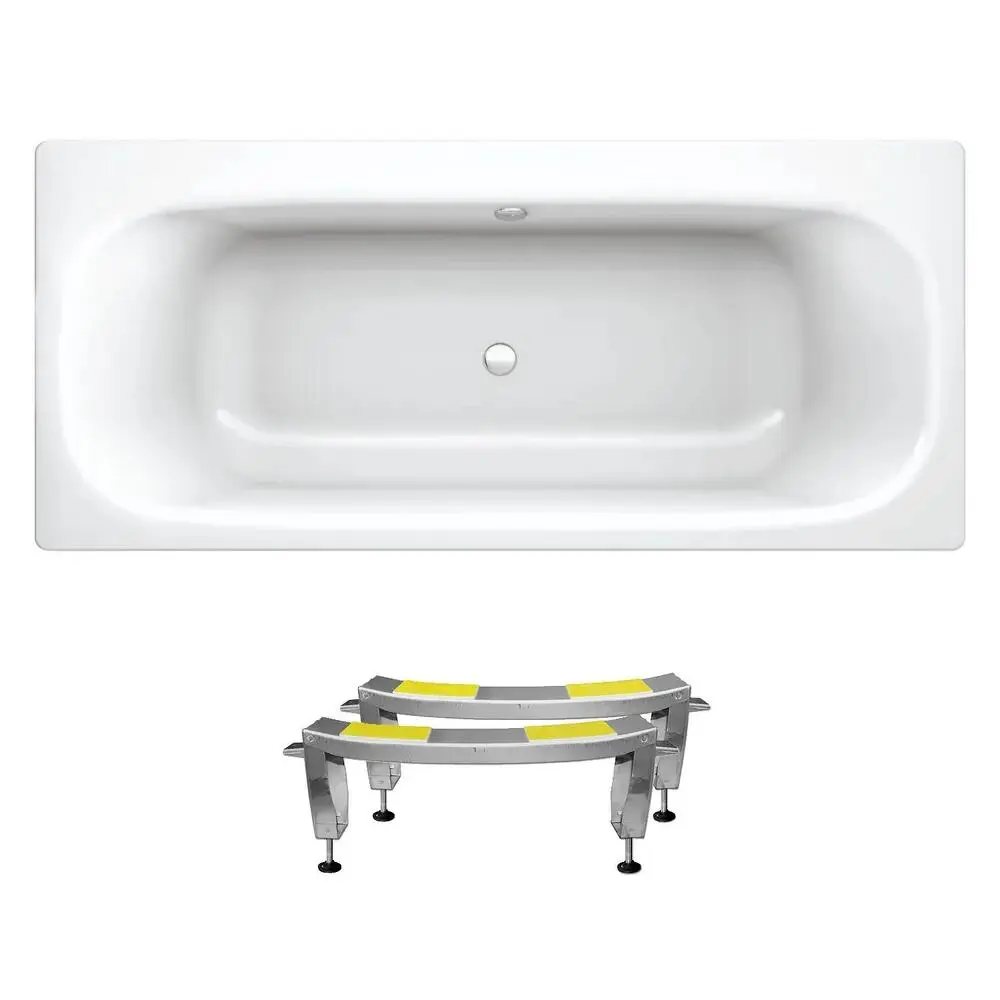 Прямоугольная ванна Sanitana BLB Universal Duo S302027AH000000N_B75QAH001N сталь 170x75 см с шумоизоляцией и ножками