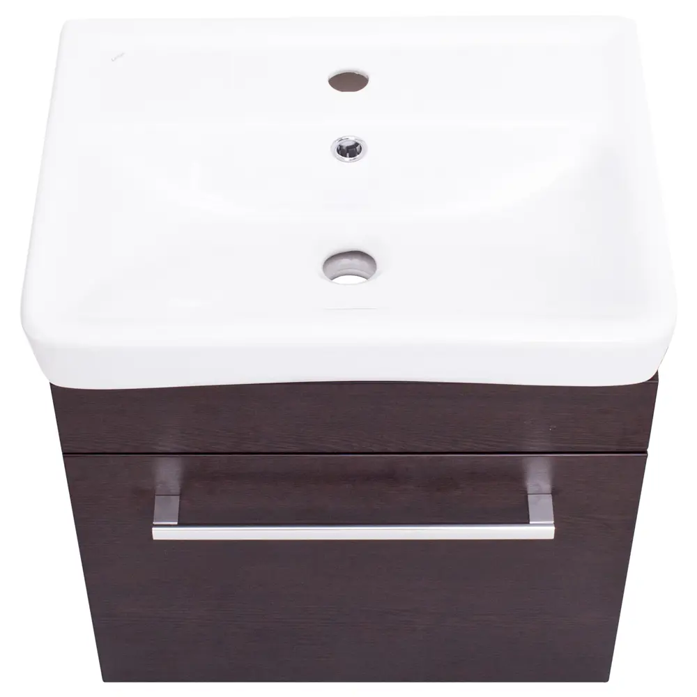 Тумба под раковину подвесная Aquaton Поль 50 см цвет венге АКВАТОН STLM-2068568 - Вид №3
