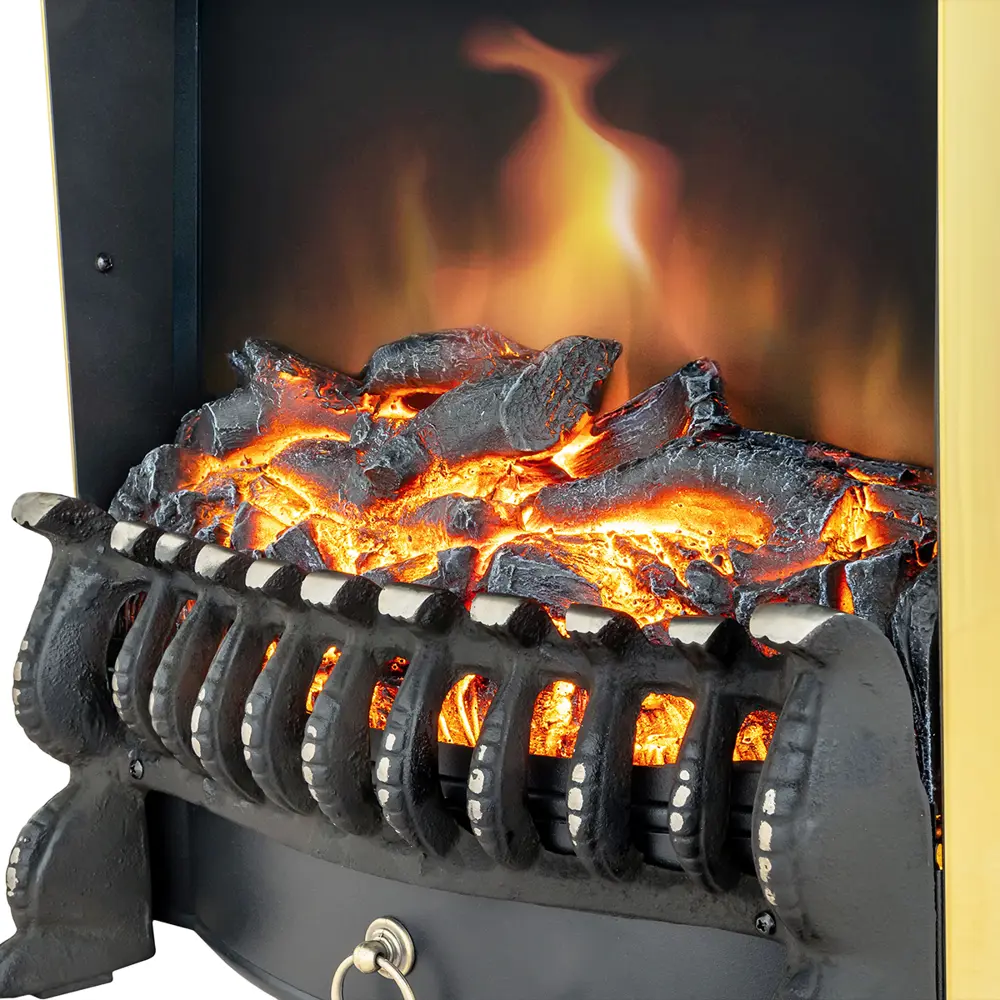 Каминокомплект Royal Flame Bergen STD SFT разборный Fobos FX Brass 1.5 кВт цвет бело-черный 89396827 STLM-2019956  - Вид №1