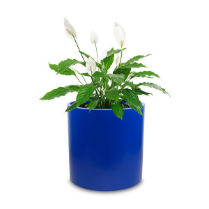 Горшок цветочный 25 см 12 л сталь синий TEMPACHE 10402874