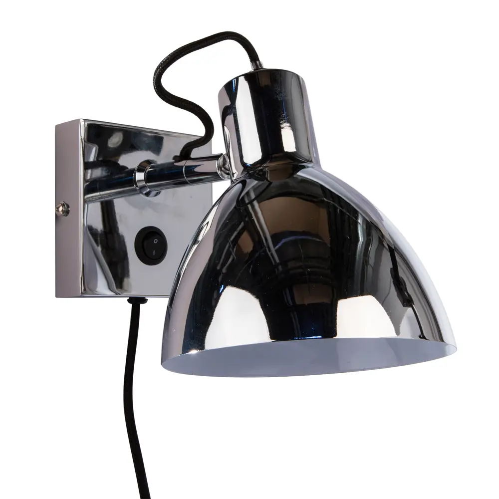 Бра Inspire Huvud 1xE27x40 Вт, металл, цвет хром STLM-2191882