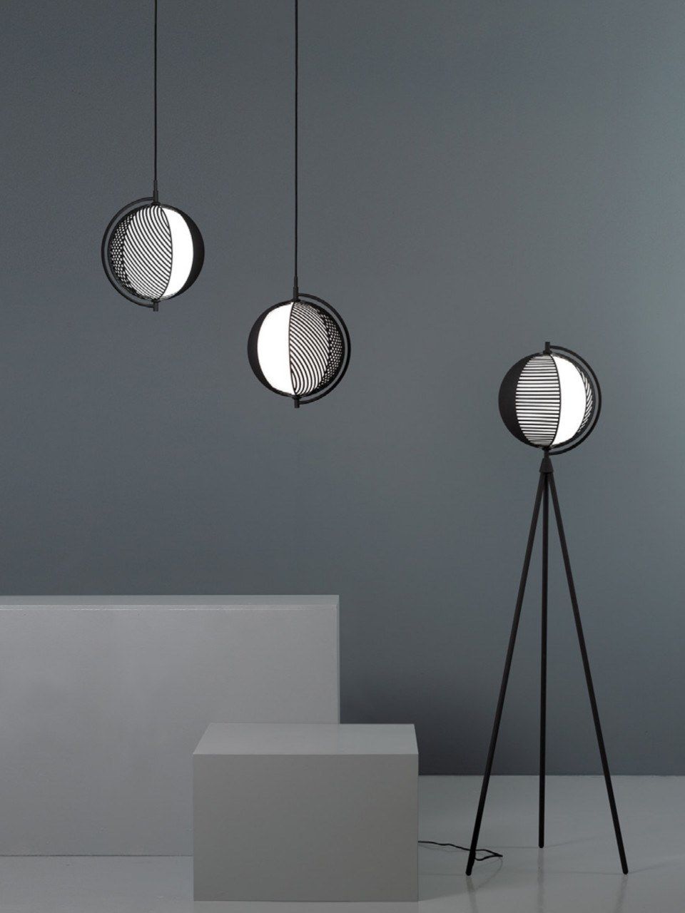 Торшер из стали и стекла OBLURE мир ARCH-00053411 - Вид №4