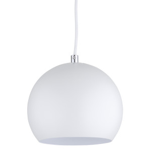 1115_0600106 Лампа подвесная ball, 16хD18 см, белая матовая, белый шнур Frandsen