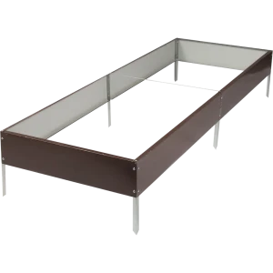 Грядка оцинкованная 2x0.7x0.16 м коричневый