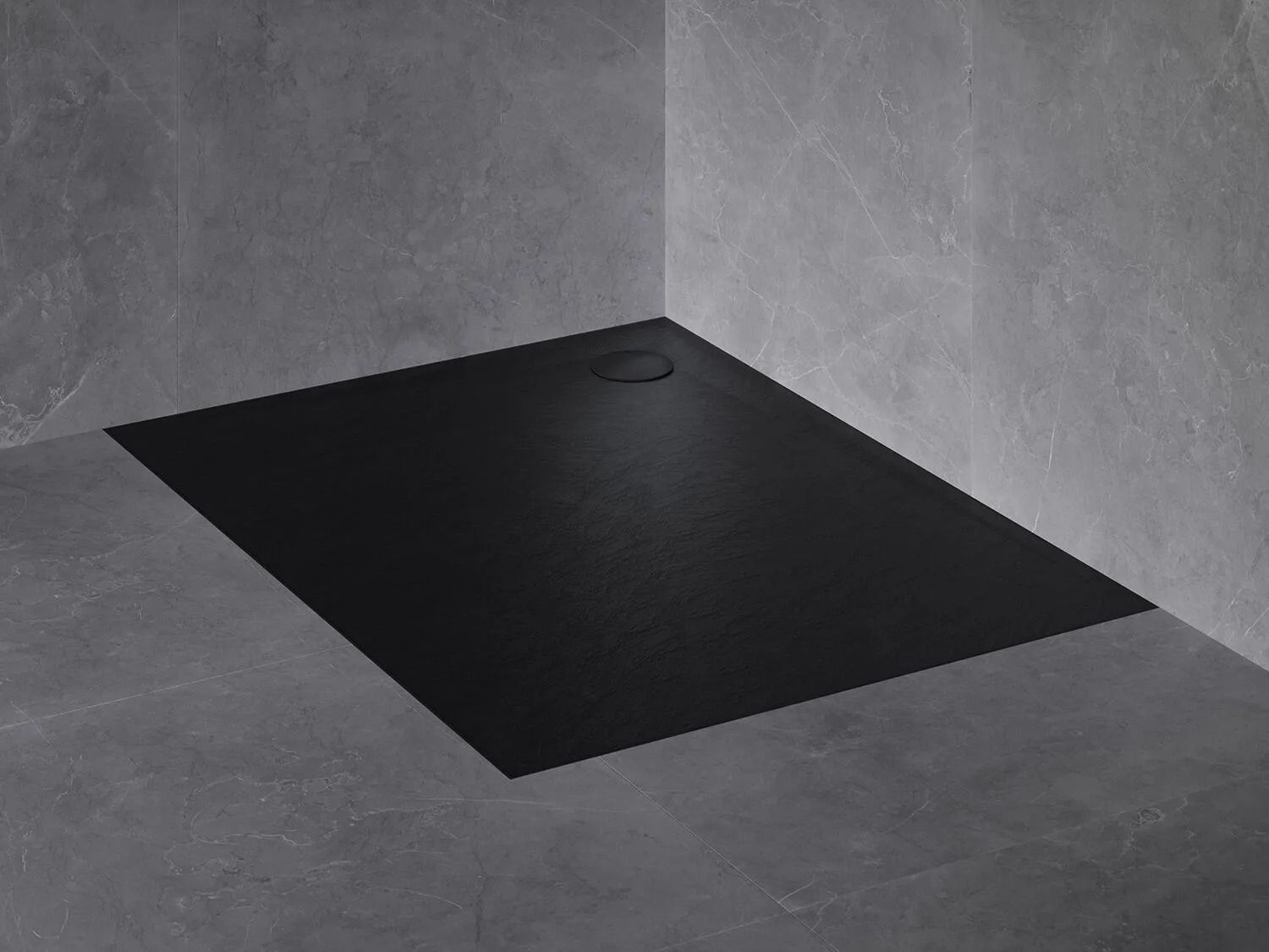 Нескользящий прямоугольный поддон для душа из композитного материала OMNIRES Stone ARCH-00033098