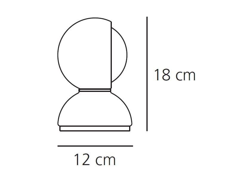 Окрашенная металлическая светодиодная настольная лампа In Stock Artemide ARCH-00049269 - Вид №11