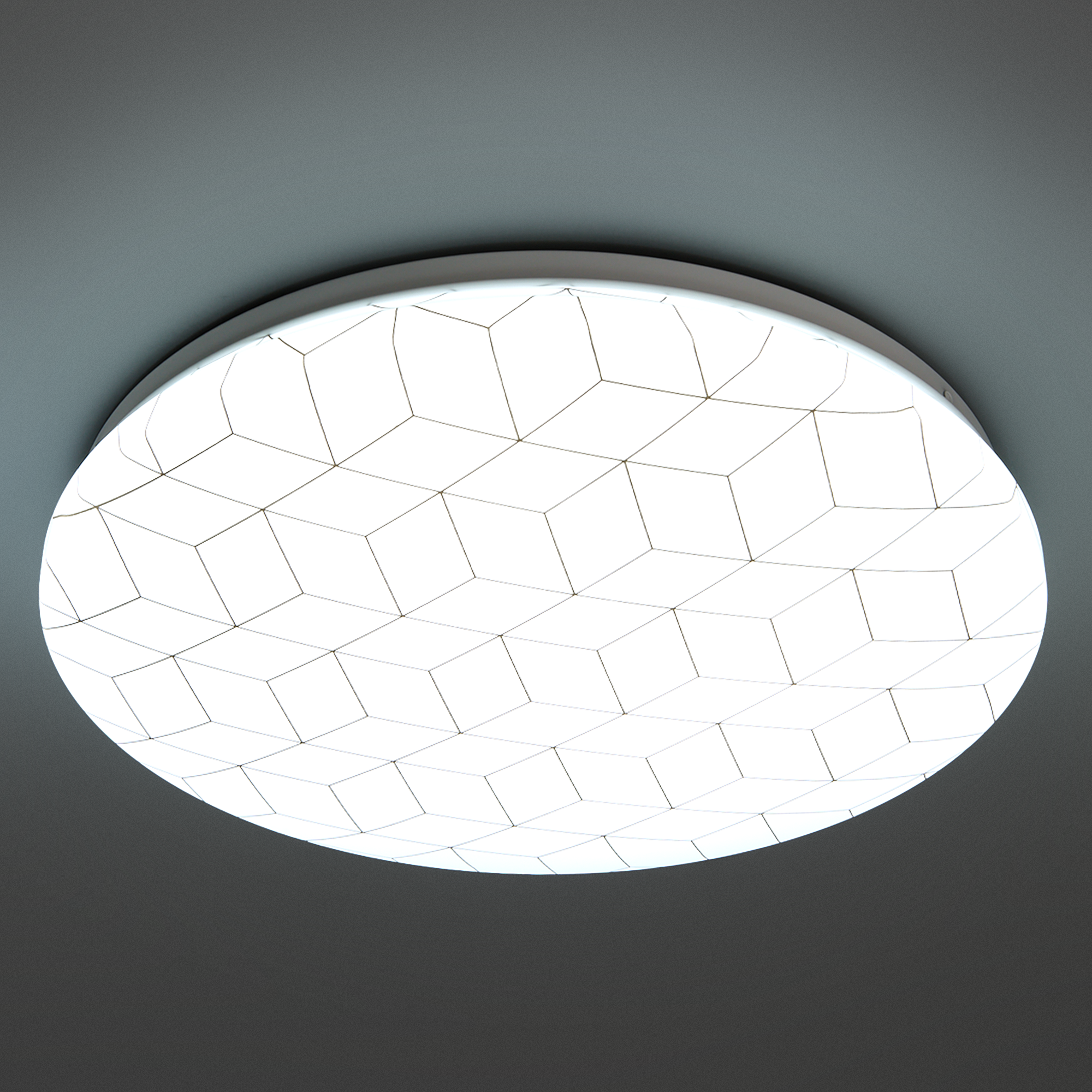 83444101 Светильник настенно-потолочный светодиодный Mosaic 13 м² холодный белый свет цвет белый STLM-0041403 LUMIN ARTE