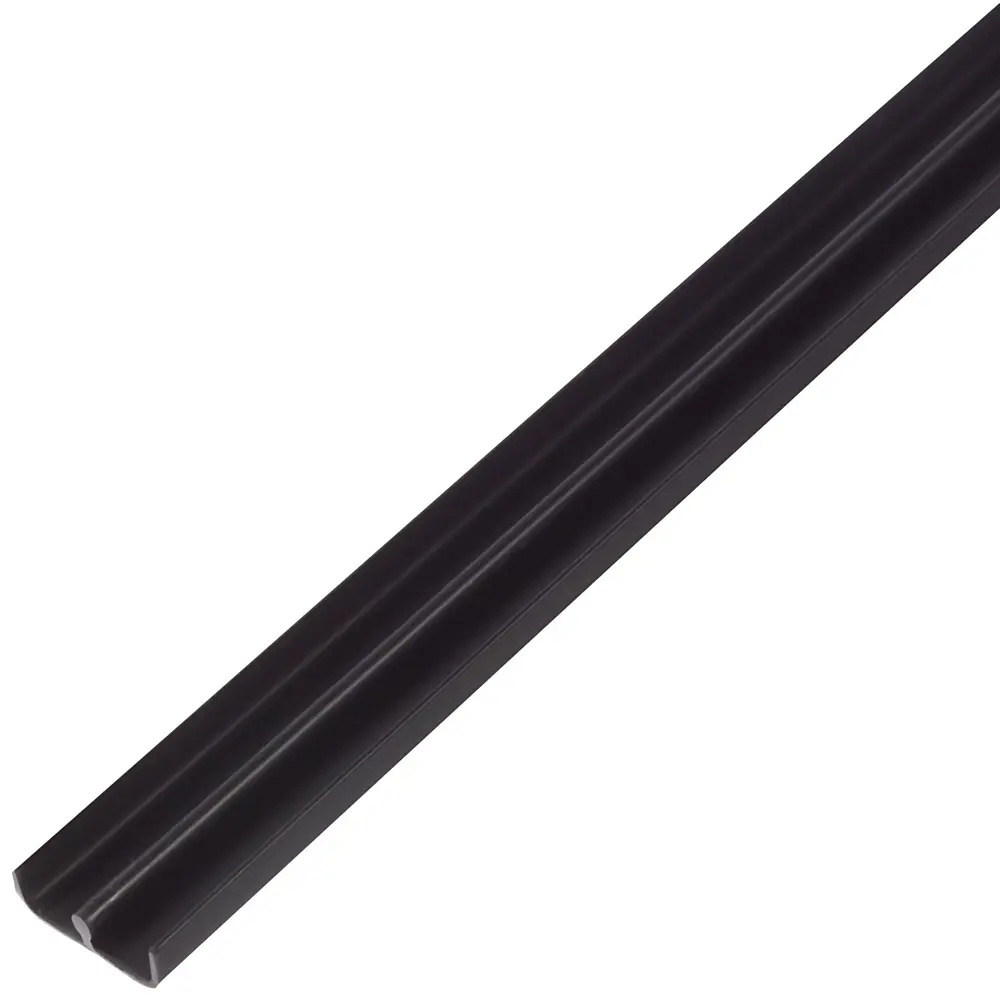 Ш-Профиль нижний Gah Alberts 6.5x5x1000 мм ПВХ цвет чёрный 11645074 STLM-2076441 Santreyd 