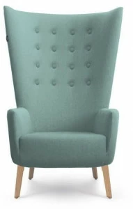 Deadgood Стеганое кресло с подлокотниками из ткани с подлокотниками Lovedup L3